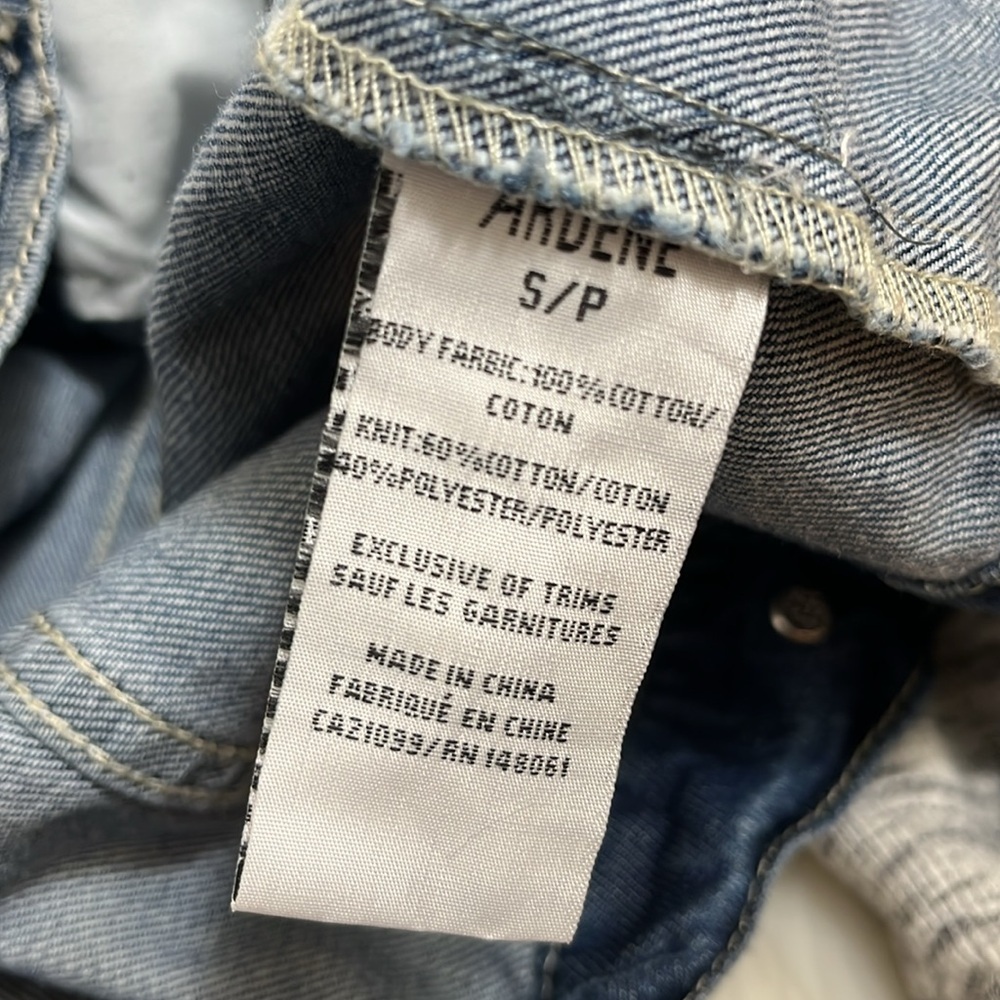 Eighty Two Denim & Knit Hooded Jean Jacket - Picture 10 of 11